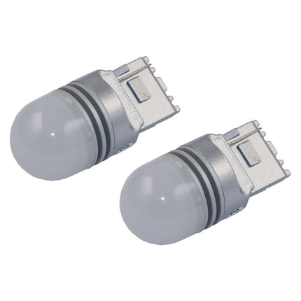 2x LED-Glassockellampe 360° 12V weiss