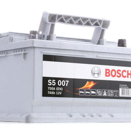 BOSCH Starterbatterie 12V 574 402 075 74Ah S5 007 T6