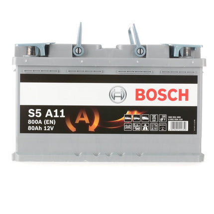 BOSCH Starterbatterie 12V 580 901 080 80Ah S5 A11 AGM H7