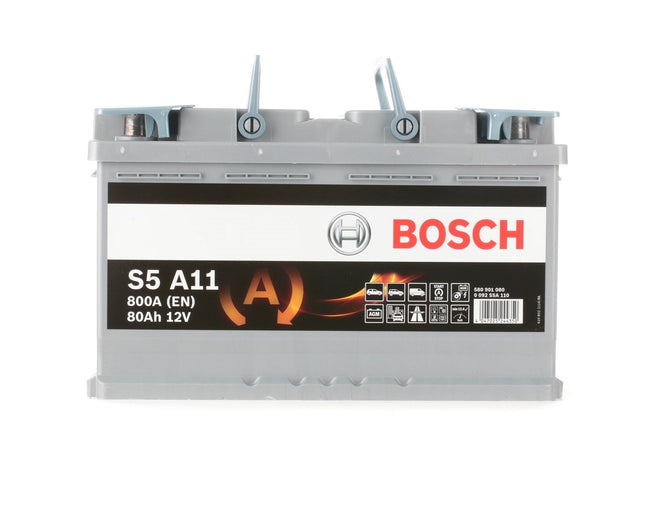 BOSCH Starterbatterie 12V 580 901 080 80Ah S5 A11 AGM H7