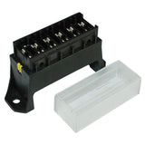 Stecksicherungsdosen 6-pol. transparent 0100560