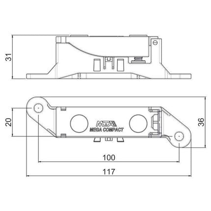 Sicherungsdose für MegaCompact