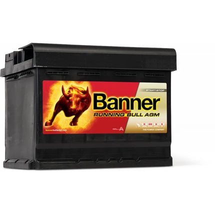 Banner Running Bull AGM 560 01 - Hischier Auto AG