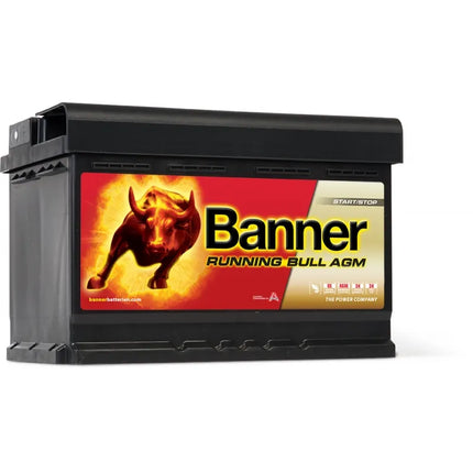 Banner Running Bull AGM 570 01 - Hischier Auto AG