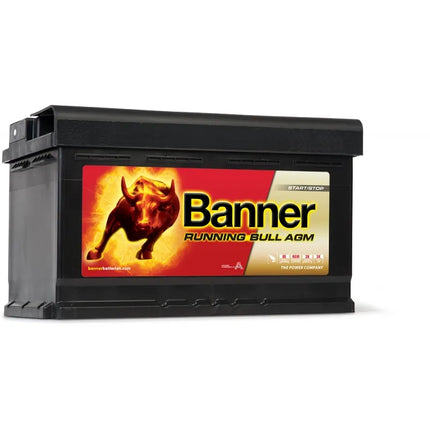 Banner Running Bull AGM 580 01 - Hischier Auto AG