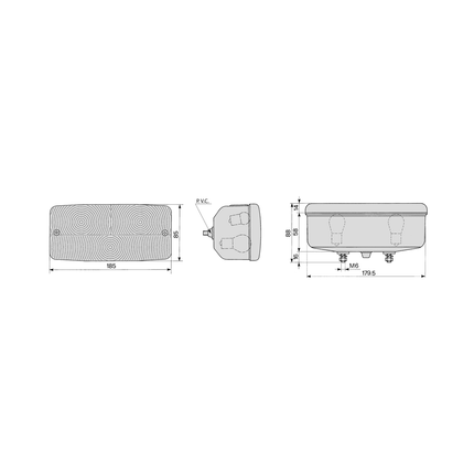 COBO - Blink-Brems-Schlussleuchte L - 02280000 - 1 - Stück Cobo