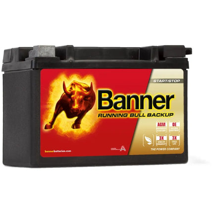 Banner Running Bull BACKUP 509 00 / AUX 09 - Hischier Auto AG