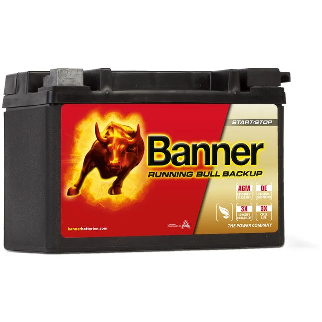 Banner Running Bull BACKUP 509 00 / AUX 09 - Hischier Auto AG