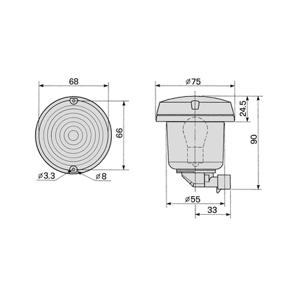 Cobo - Blinkleuchte 12/24 V - 02898000 - 1 - Stück Cobo