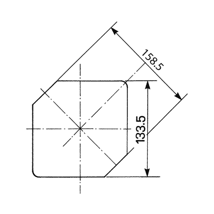 COBO - Einbauscheinwerfer schwarz