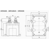 Elektr. Batterietrennschalter 12 V 080949