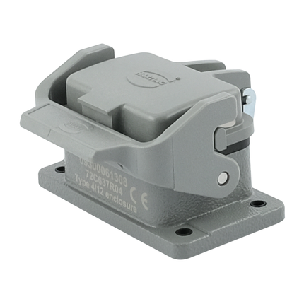 Harting - Han 6B Sockelgehäuse mit Deckel, IP67 09300061308 - Hischier Auto AG