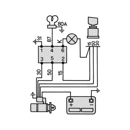 COBO - Vorglührelais 12 V 80 A - 1006105 - 1 - Stück Cobo