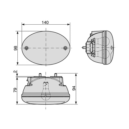 COBO - Schlussleuchte L + R, 12 / 24 V - 1 - Stück