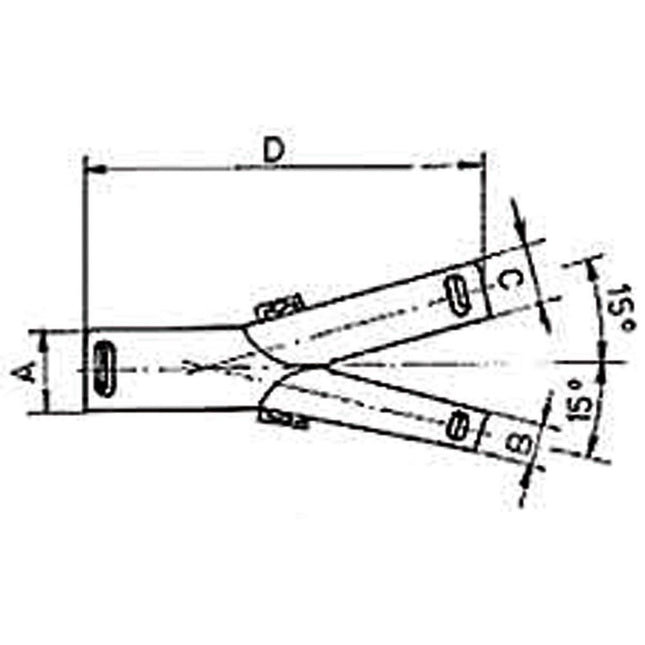 Verteilstücke schwarz f. Polyflex NW13+NW10