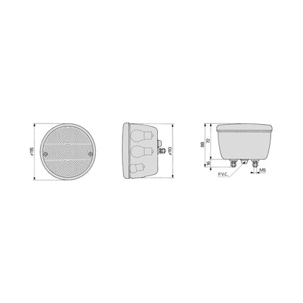 Cobo – Schlussleuchte L + R, Ø 115 mm - 1010218 - 1 - Stück Cobo