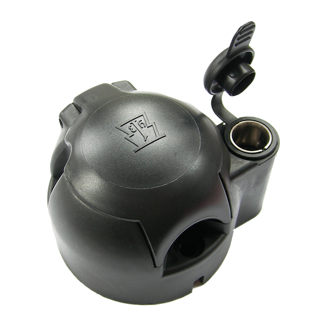 Anhängersteckdose 7-pol. mit Zusatzsteckdose