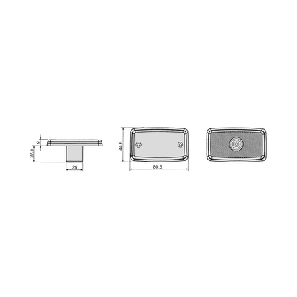 COBO - Seitenmarkierleuchte 12 /24 V, gelb, 3W - 1012528 - 1 - Stück Cobo