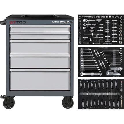 Werkstattwagen BT700, 5 Schubladen, 154-tlg. 102.115.100 - Hischier Auto AG