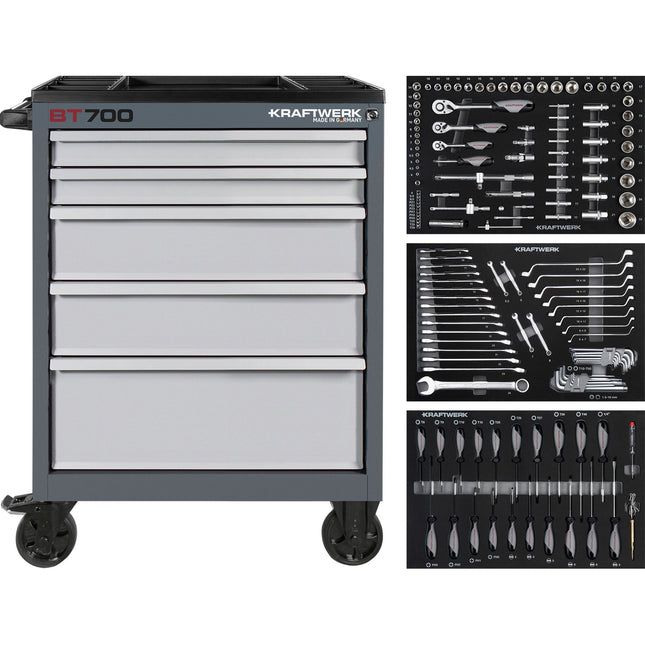 Werkstattwagen BT700, 5 Schubladen, 154-tlg. 102.115.100 - Hischier Auto AG