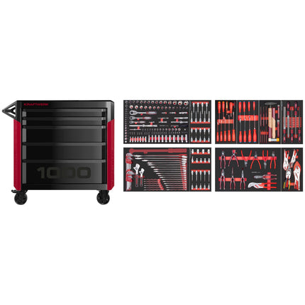 PRO LINE Werkstattwagen PT1000 7 Schubladen PB 267-tlg. 102.517.016 - Hischier Auto AG