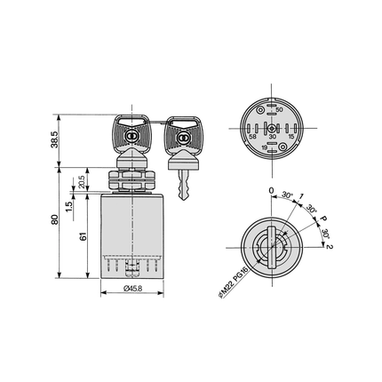 COBO - Zünd-Anlass-Schalter