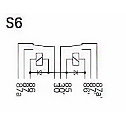 Doppelrelais 24 V 2x 10 A, mit Löschdiode , Wechsler