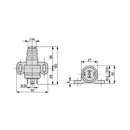 COBO - Druckstiftschalter Wechsler - 1026264 - 1 - Stück Cobo
