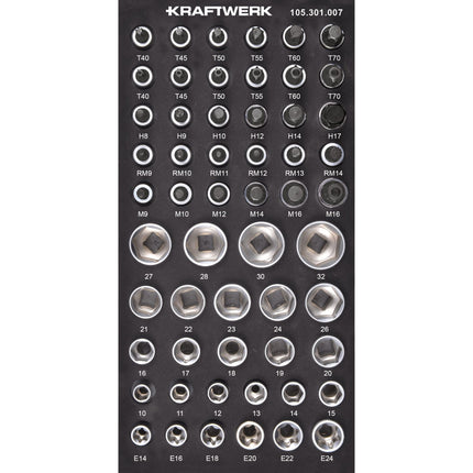 1/2'' Steckschlüssel Innensechsk. TX Vielz. Ribe 56-tlg. 105.301.007 - Hischier Auto AG