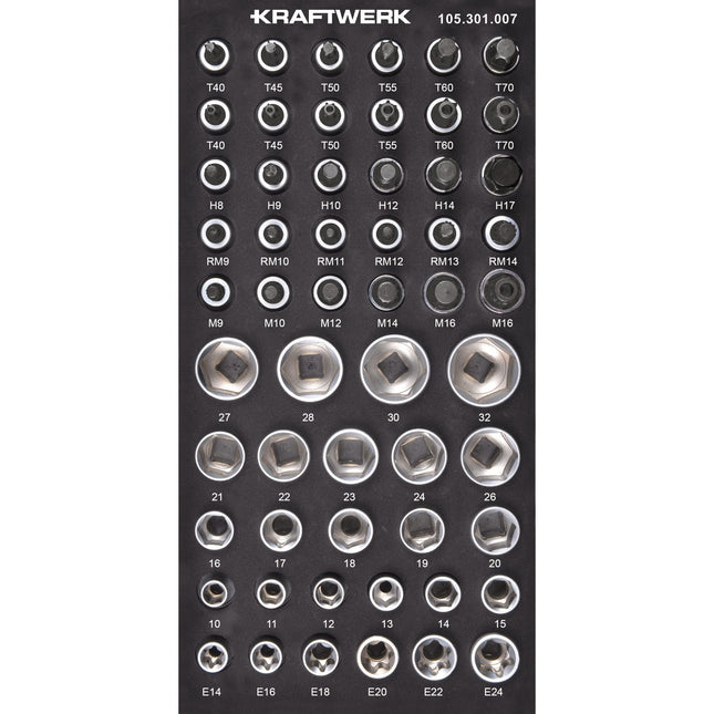 1/2'' Steckschlüssel Innensechsk. TX Vielz. Ribe 56-tlg. 105.301.007 - Hischier Auto AG