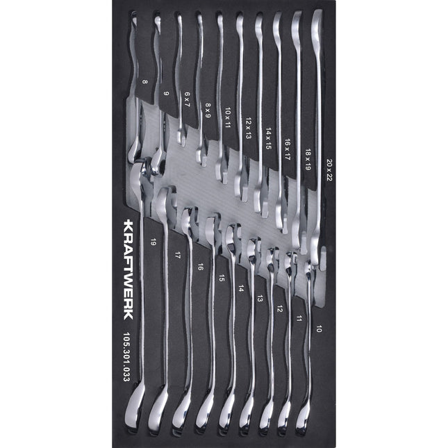 Ringmaulschlüssel Ratsche Maulschlüssel 19-tlg 20x40 Einlage 105.301.033 - Hischier Auto AG