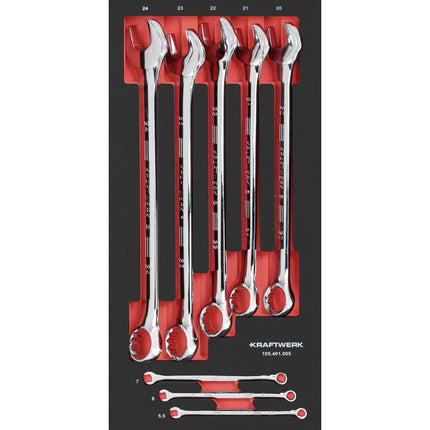 Ringmaulschlüsselsatz 8-tlg. 20x40 Einlage 105.401.005 - Hischier Auto AG