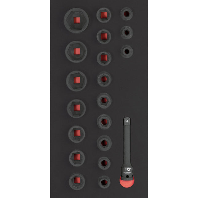 Schlag-Steckschlüssel-Einlage 1/2 20-tlg. 20x40 Einlage 105.401.028 - Hischier Auto AG