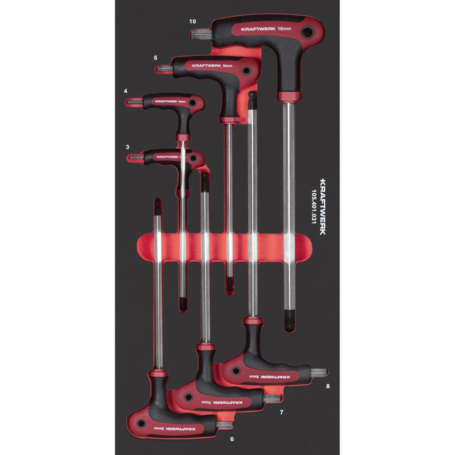 PRO LINE EVA3 T-Griff Schraubendreher Innensechskant 20x40 7-tlg. 105.401.031 - Hischier Auto AG