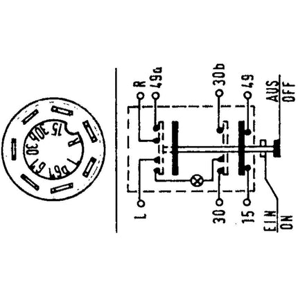 Pneutron Drückerschalter "Warnblinker"