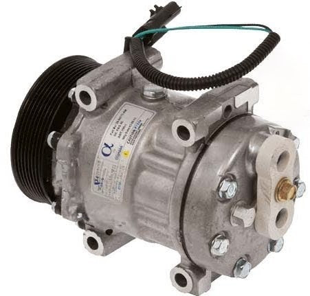 Klimakompressor SD7H15 4775 PV8 119MM SHORT DIRECT MOUNT AFTERMARKET RE Hischier 12V