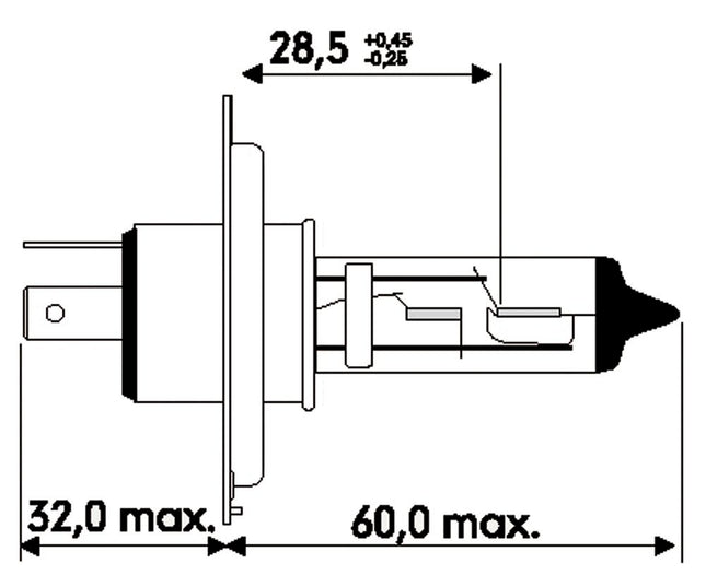 Jahn Glühlampe 12V 35/35W PX43t HS1 - 1173 - 1 - Stück Jahn