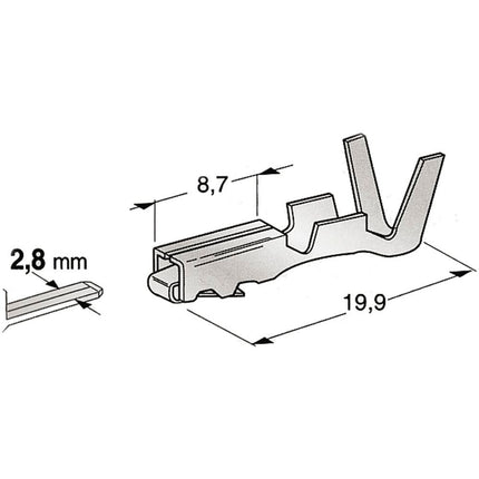 Buchsenkontakt Metri-Pack 280, 2.0 - 3.0 mm² 12077413 - Hischier Auto AG