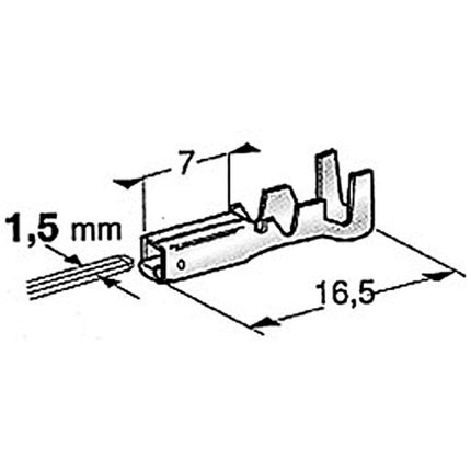 Buchsenkontakt zu Steckgehäuse SUPERSEAL 1.5 1105560 - Hischier Auto AG