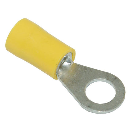 Lochkabelschuhe isoliert M6 gelb