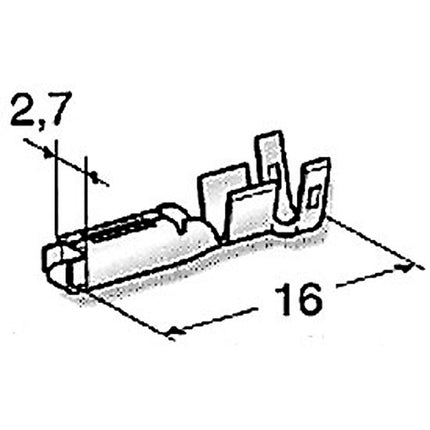 Kabelschuh zu Steckgehäuse "Superseal"
