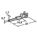 Kabelschuhe für Fiat, AMP Multilock 070 1108080