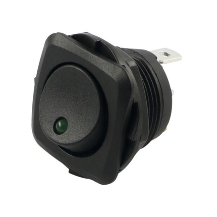 Schalter mit LED grün Ein-Aus 12/24 V