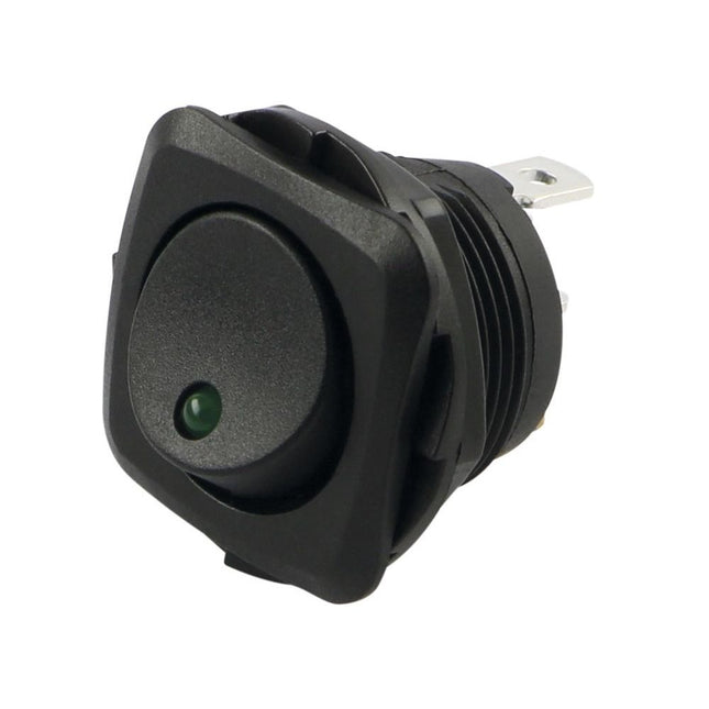 Schalter mit LED grün Ein-Aus 12/24 V 111001EB/3