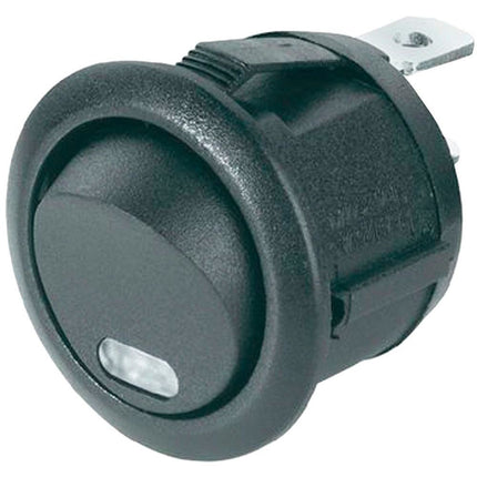 Schalter rund mit LED grün Ein-Aus 12/24V