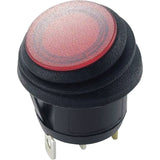 Schalter rund mit LED rot Ein-Aus 12/24 V 111003RBWD
