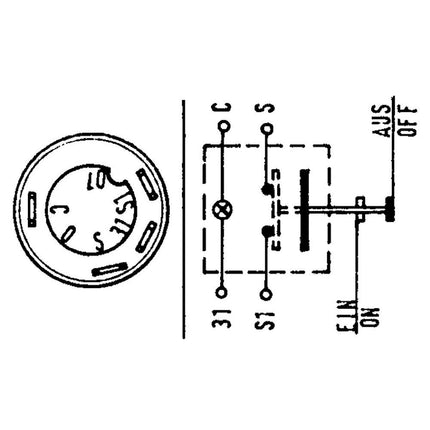 Pneutron Drückerschalter "Arbeitssch."