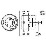Pneutron Drückerschalter "Arbeitssch." 111043