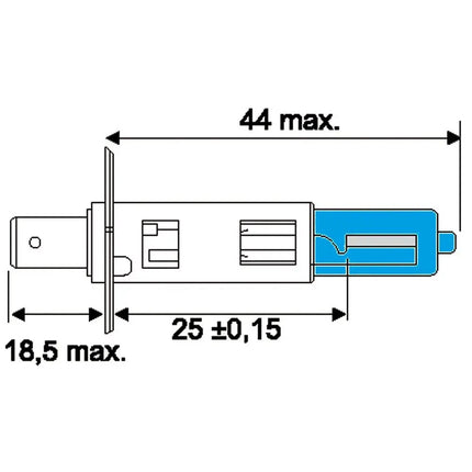 Osram Glühl. CoolBlue Intense H1 12 V 55 W - 64150CBN - 1 - Stück OSRAM