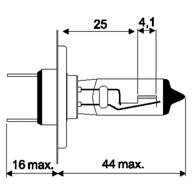 Philips Glühlampe H7 12V 55W VisionMoto +30% - 12972PRM - 1 - Stück Philips